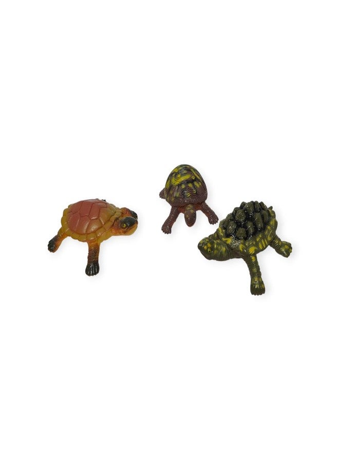 DIMAZO Small Kids Sea & Wild Animal Toys Sets for Fun, Educational, Spark Imagination and Learning (Multi Choice Sets) (TURTOISE) 12pcs - Image 5